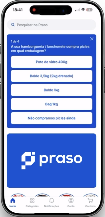Pesquisa no app: em que embalagem a sua hamburgueria compra picles?
