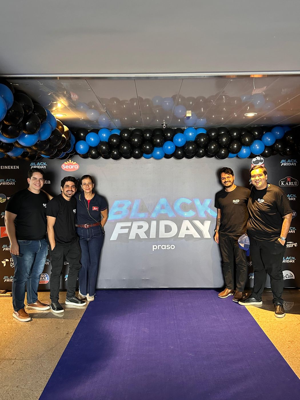 Painel de entrada da Black Friday da Praso