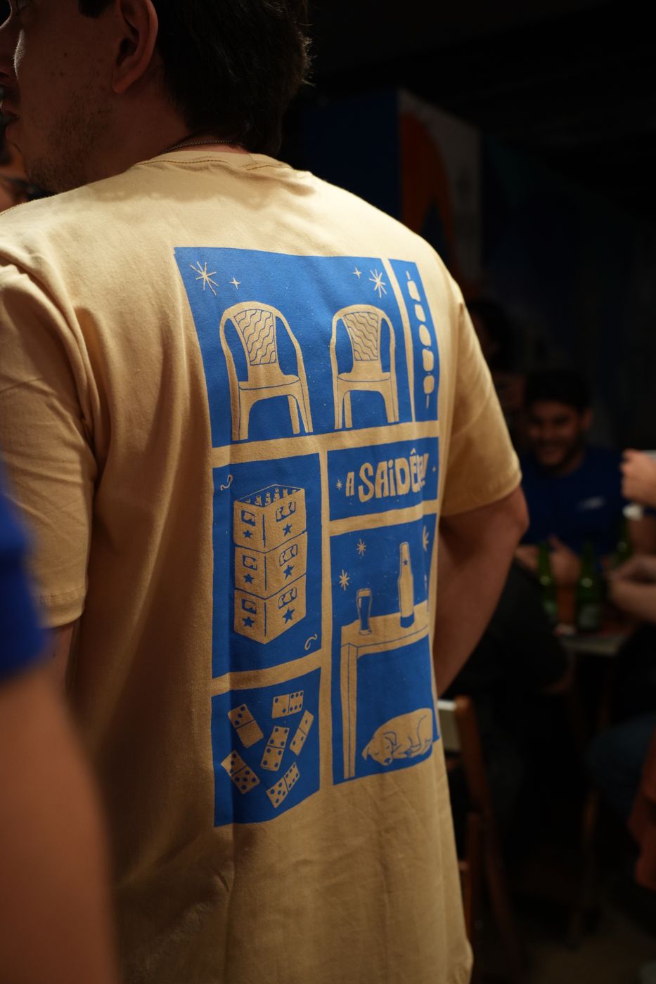 Costas da camisa do Botequim da Praso