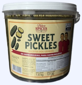 Sweet pickles no balde, a embalagem depois da pesquisa